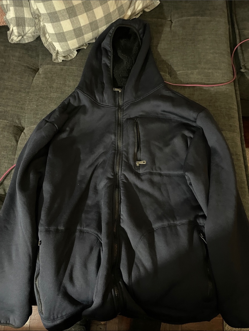 Men's Hooded Full-Zip Performance Jacket - Dark Navy